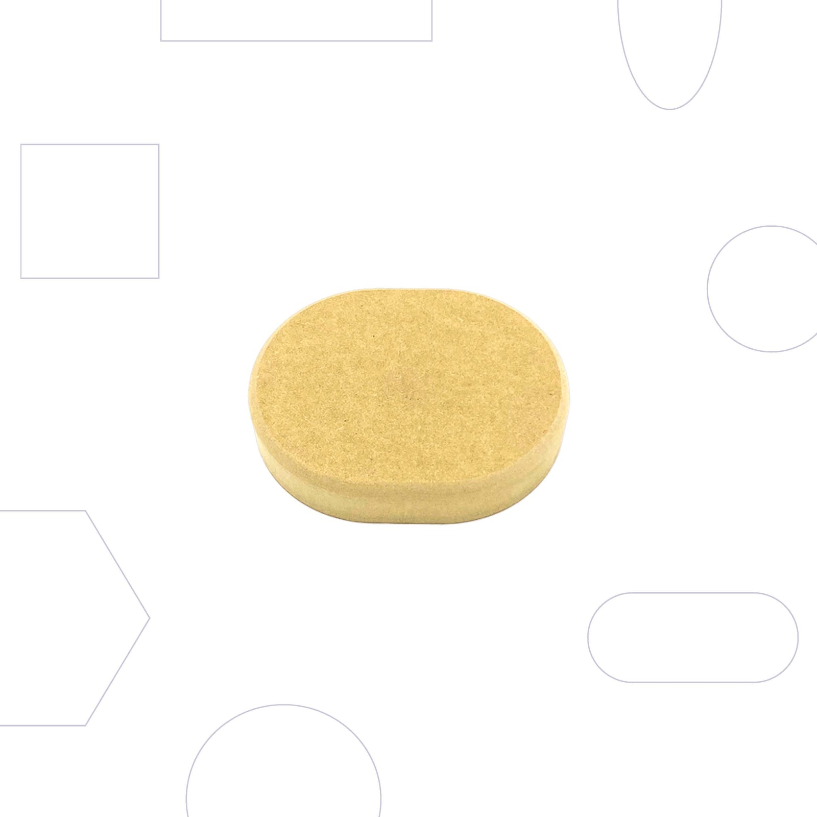 Wallie Rounded Rectangle - 5x4"
