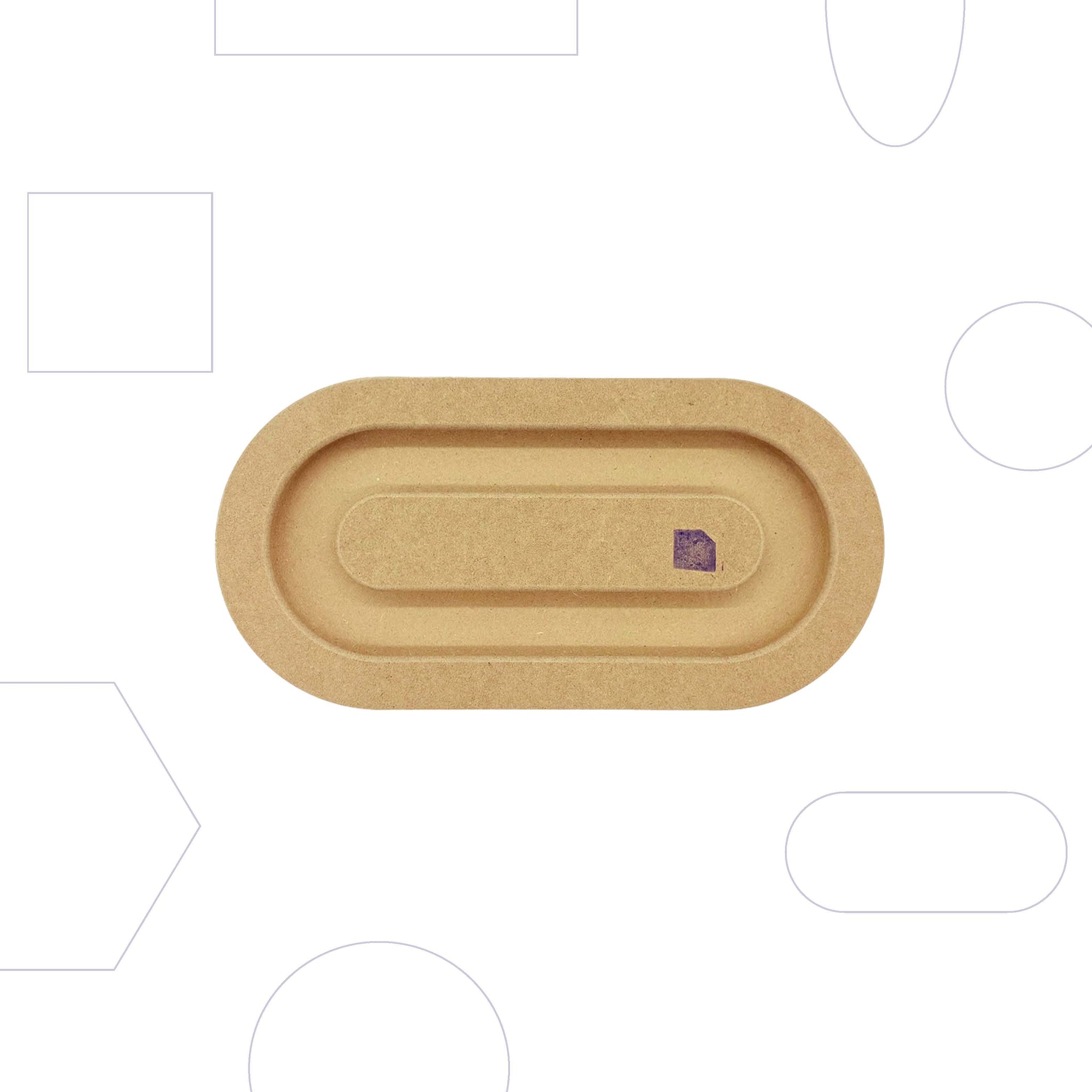 Wallie Rounded Rectangle - 4x8”