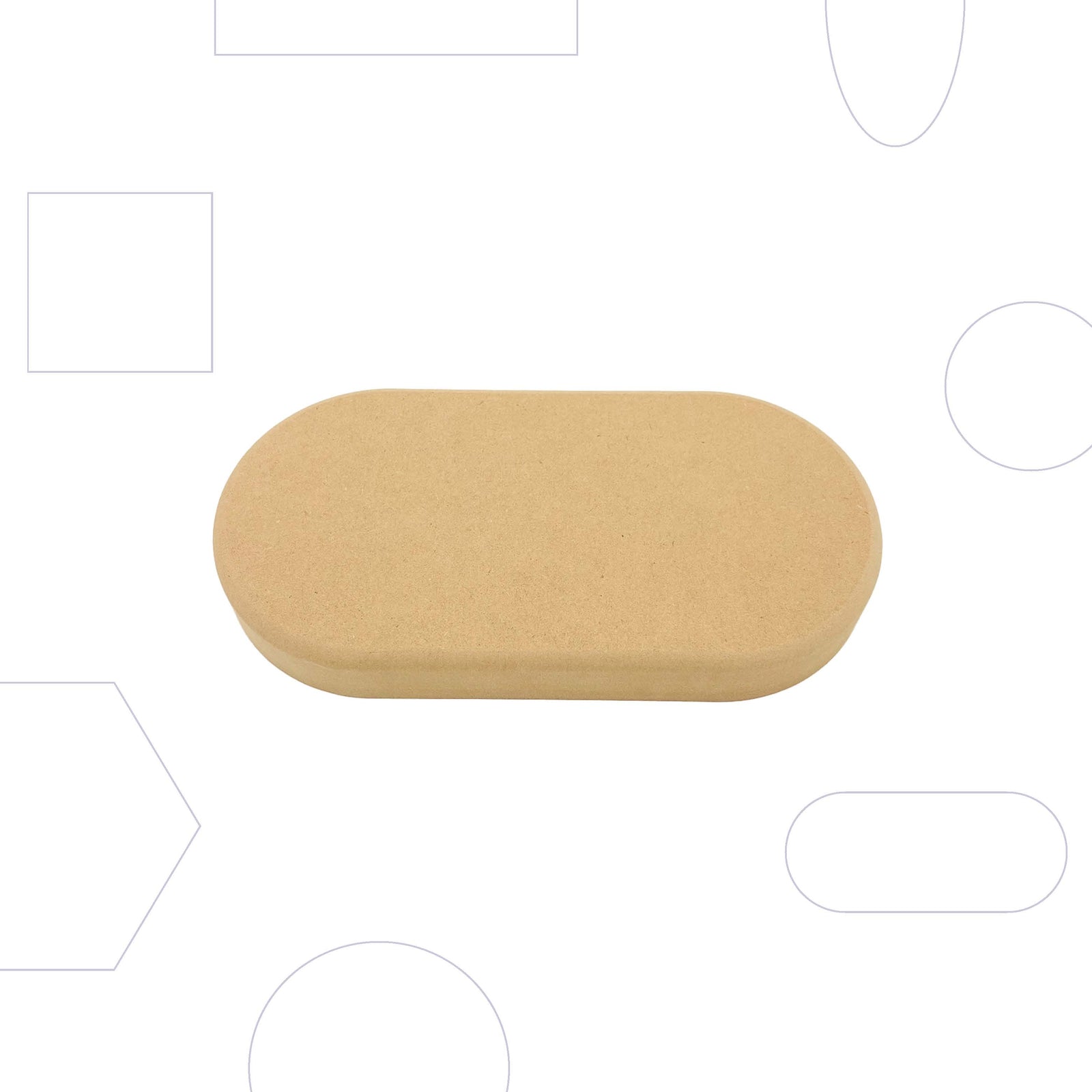 Wallie Rounded Rectangle - 4x8”
