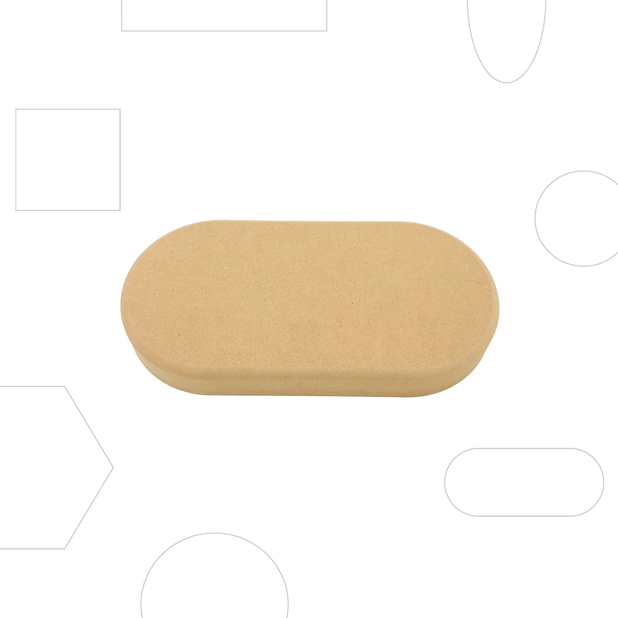 Wallie Rounded Rectangle - 4x8”