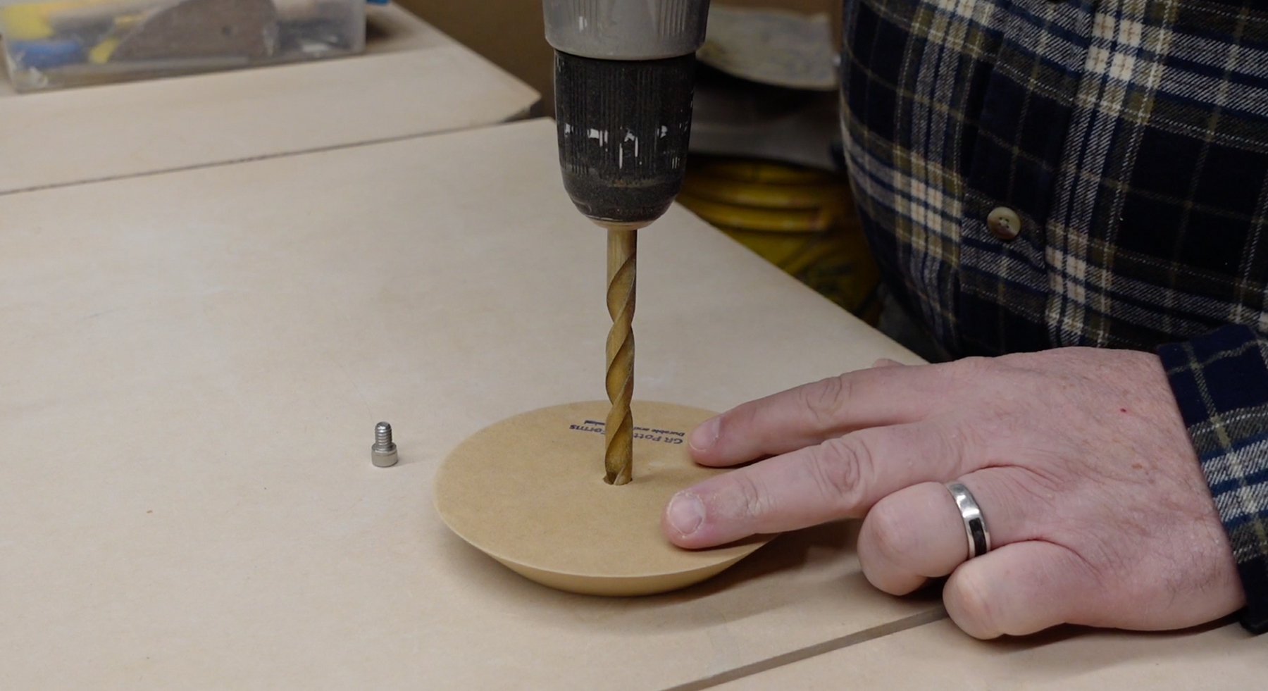 How to Add Depth to your Drill Hole - GR Pottery Forms