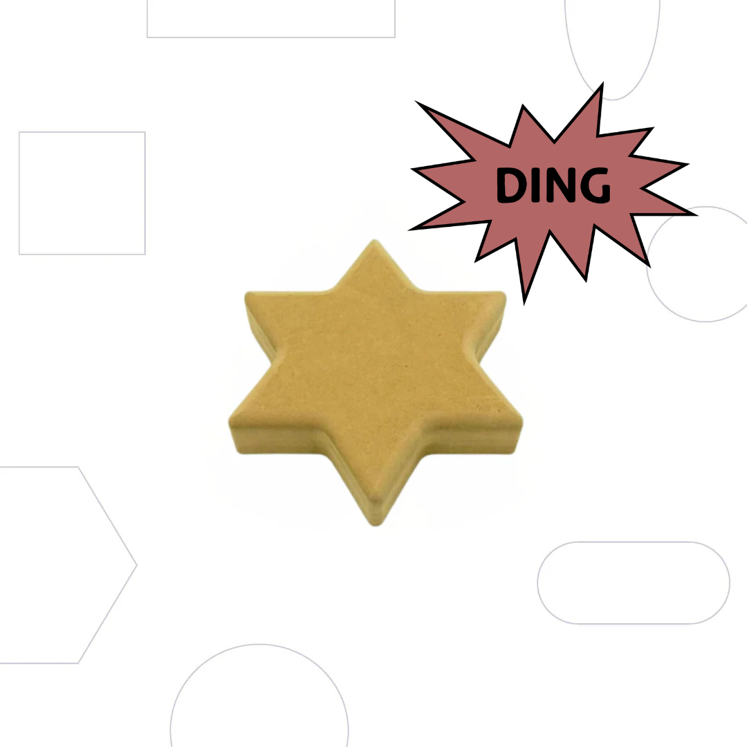 Seconds: Wallie 6 Point Star - 5"