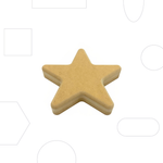 Wallie 5 Point Star - 6"