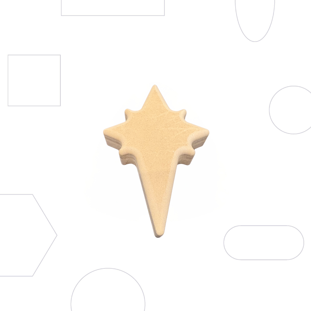 Wallie 8 Point Shooting Star - 4x6"