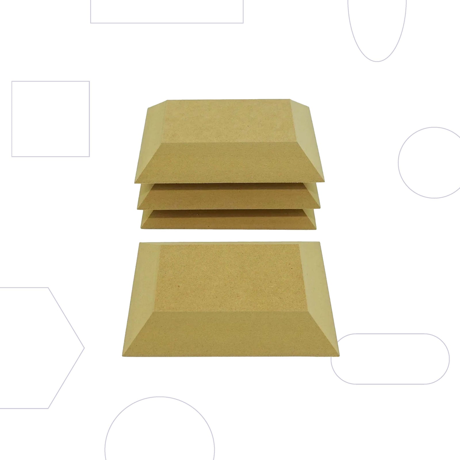 OG Rectangle - 5x3.5" (4 Pack)