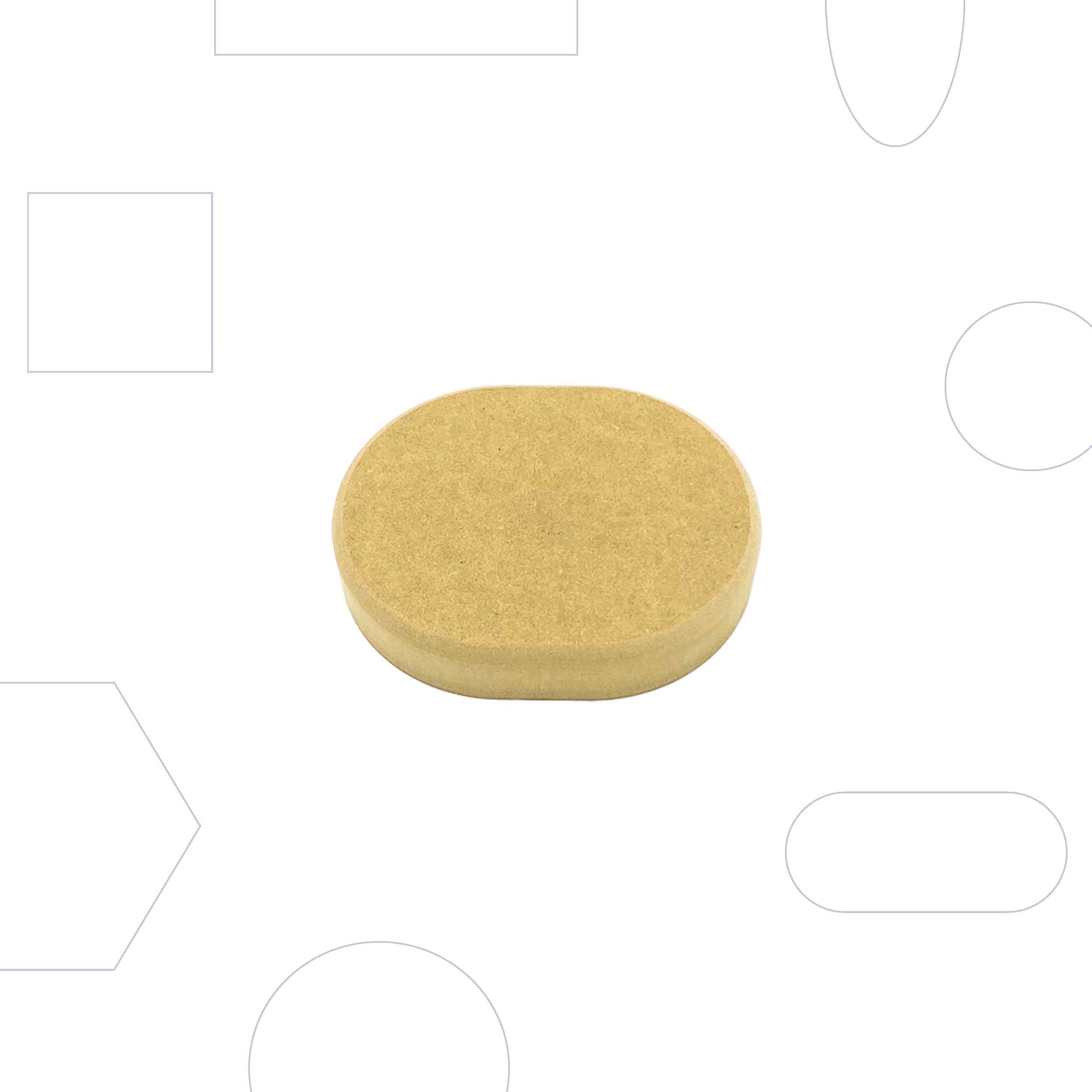 Wallie Rounded Rectangle - 5x4"