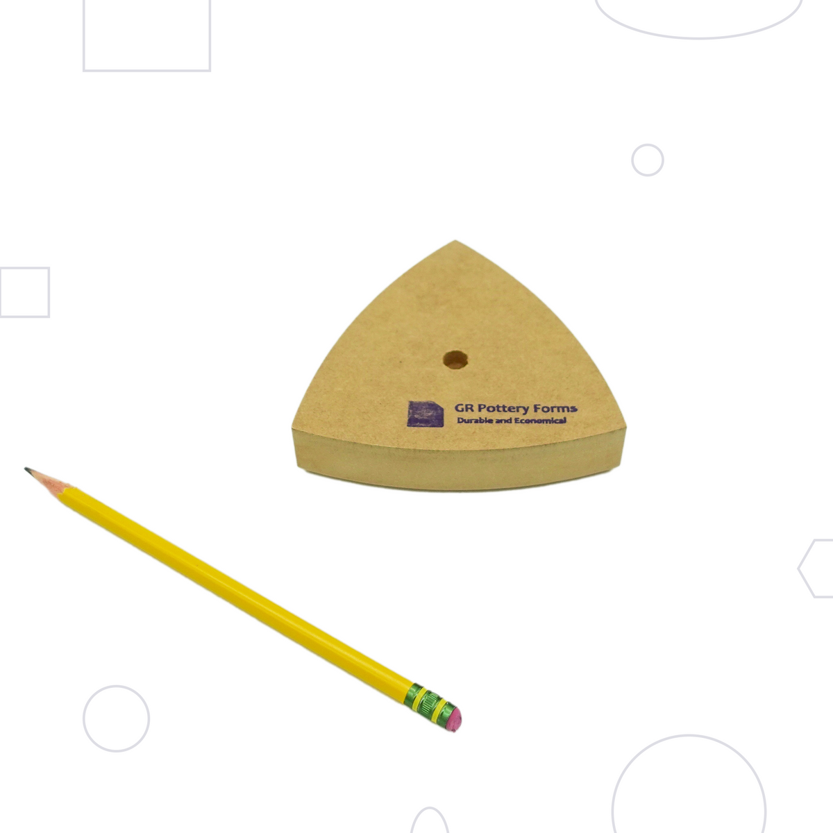 Wallie Spherical Triangle 4" — GR Pottery Forms