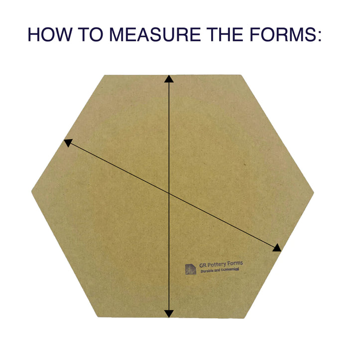 Hexagon 3 5 4 Pack GR Pottery Forms