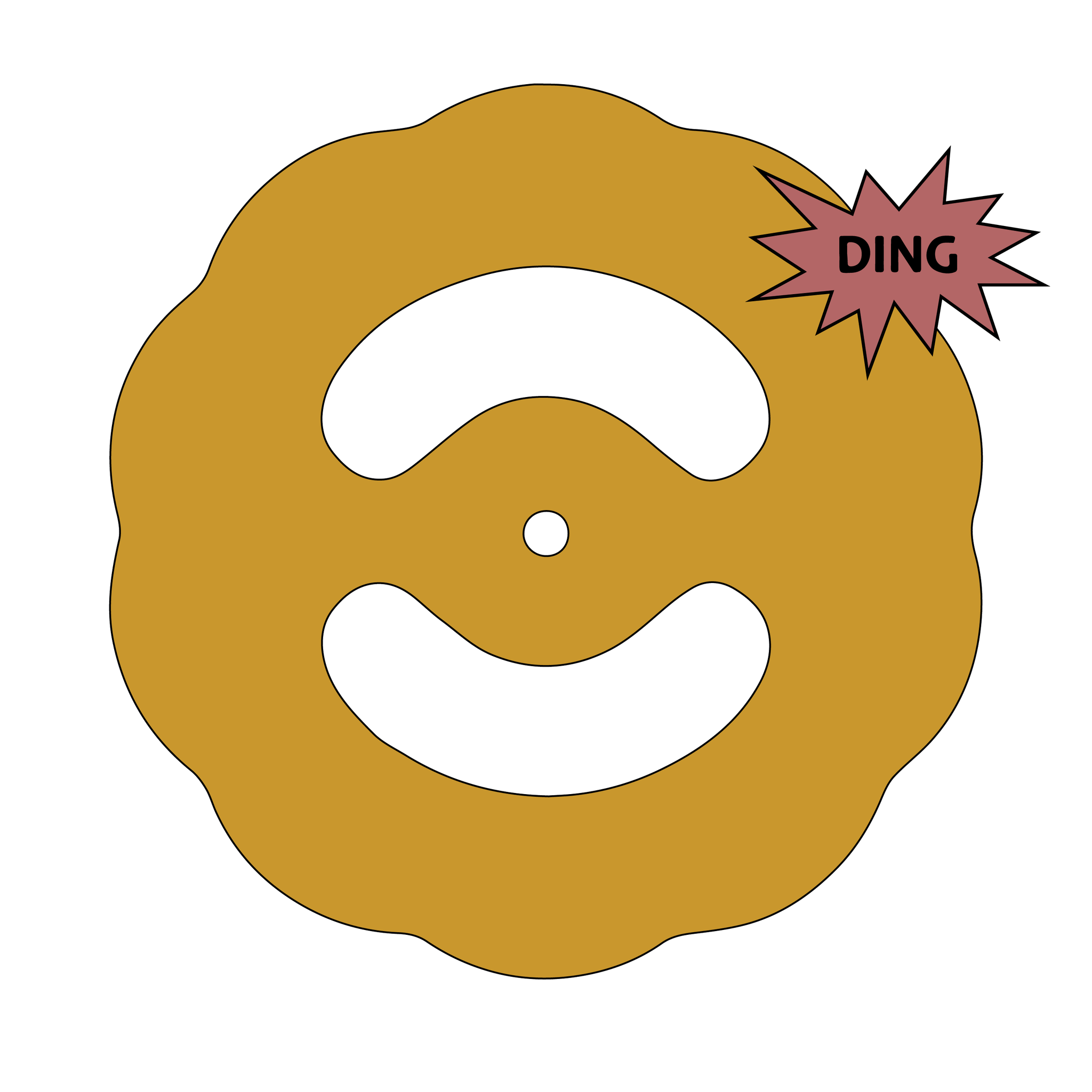 Seconds Rim Template T3 - Daisy 12.5" - GR Pottery Forms