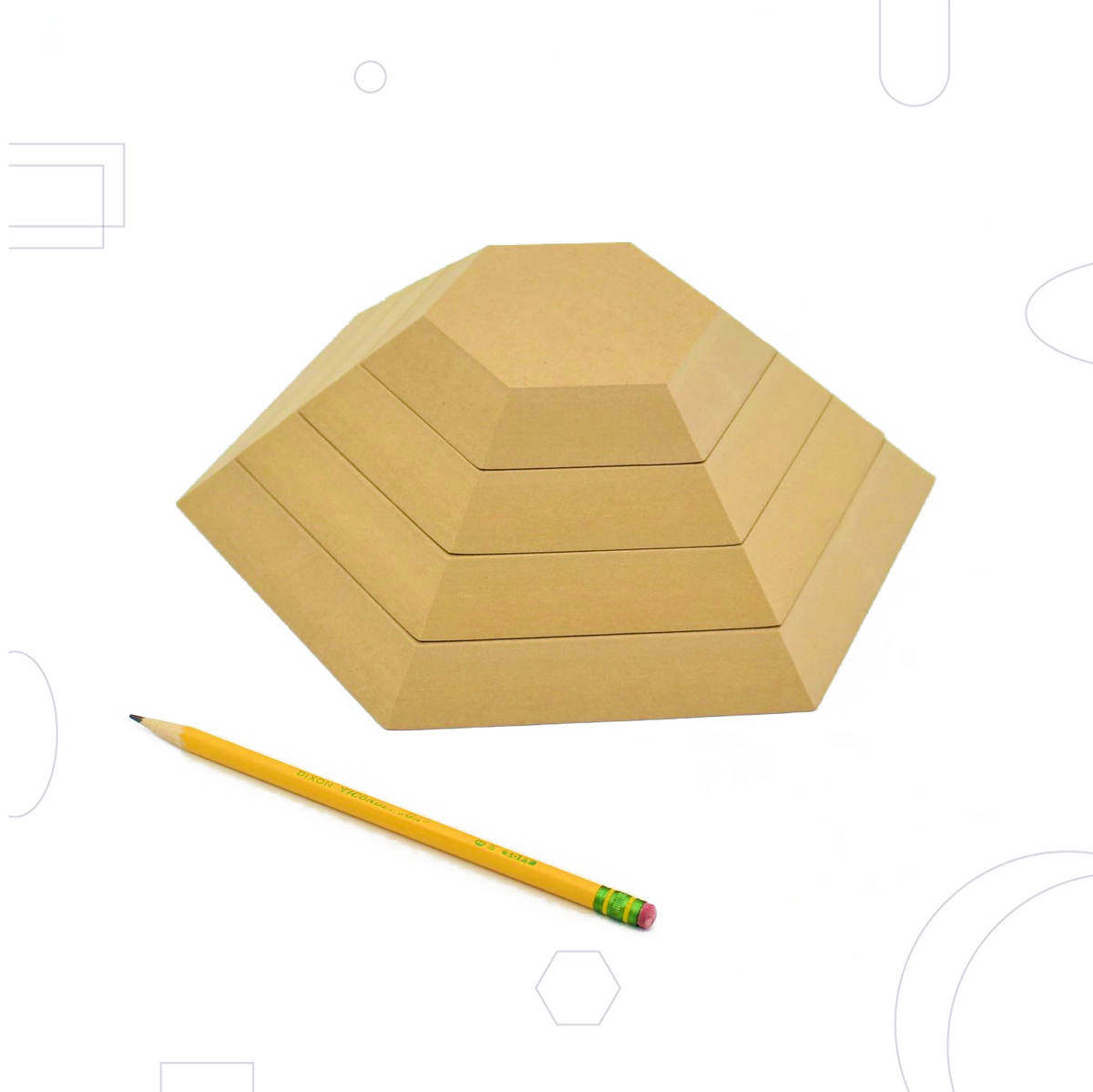 OG Hexagon Stack Pack (4 Piece) – GR Pottery Forms