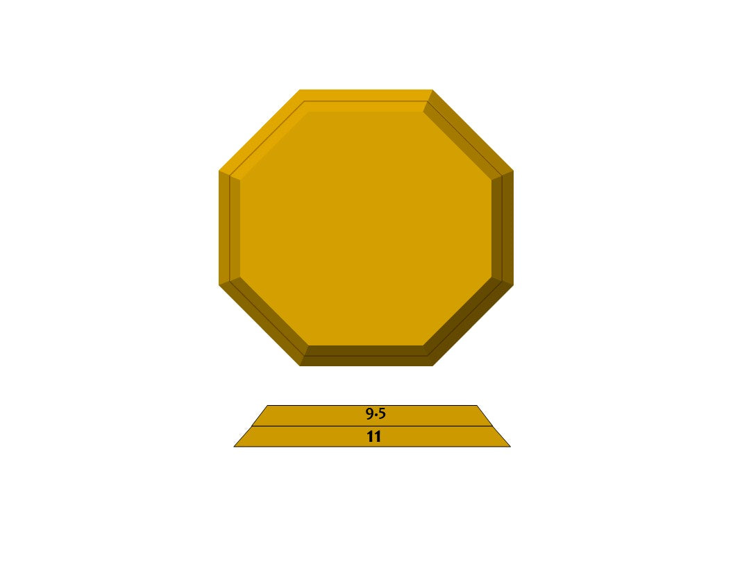 OG Octagon Pie Plate (2 Piece) – GR Pottery Forms