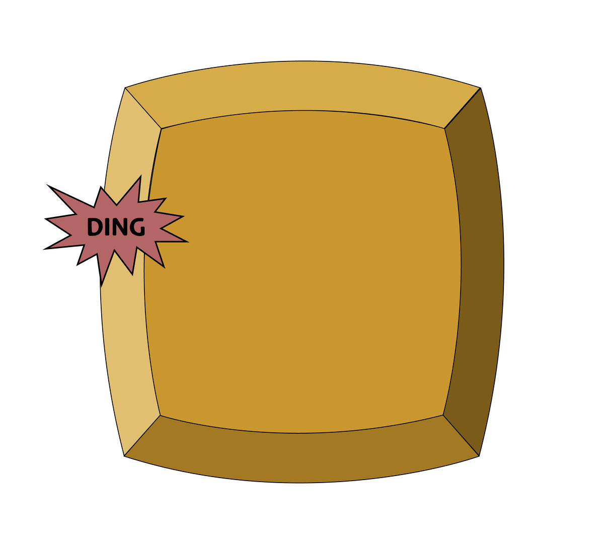 Seconds Spherical Square - 11" - GR Pottery Forms