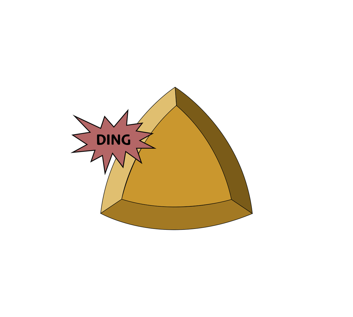 Seconds Spherical Triangle - 6.5" - GR Pottery Forms