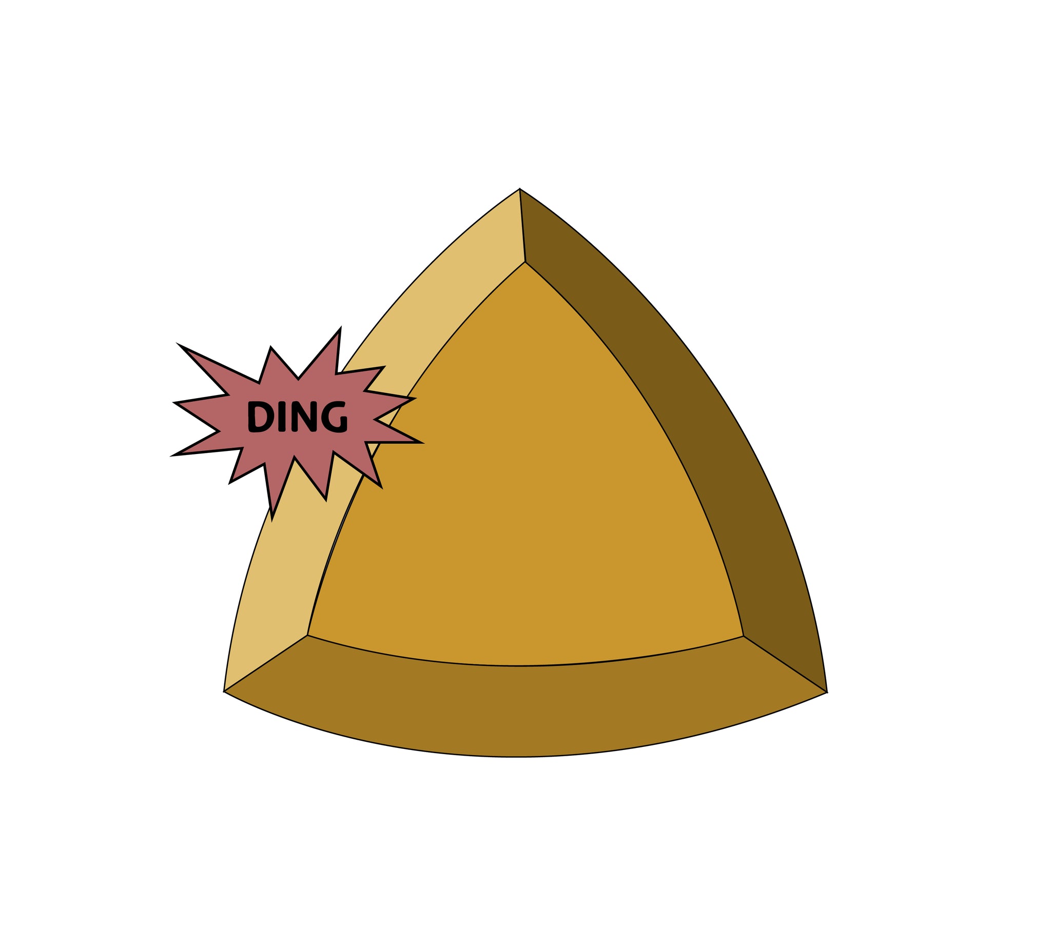 Seconds Spherical Triangle - 8" - GR Pottery Forms